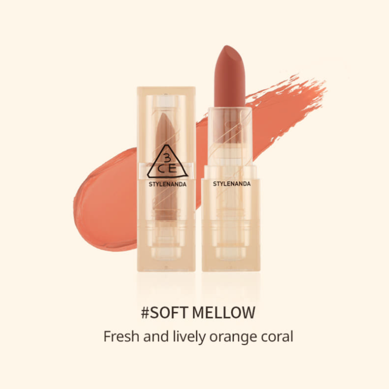 3CE Soft Matte Lipstick #SOFT MELLOW
